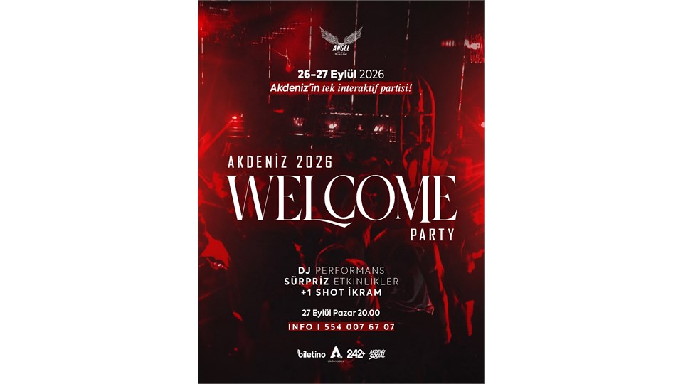 Welcome Party 27 Eylül Pazar