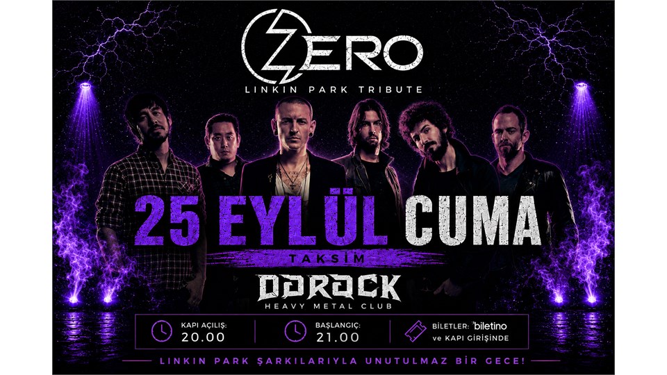 Zero - Linkin Park Tribute Band - DoRock H.M.C. Taksim / İstanbul 25 Eylül 2026 Cuma