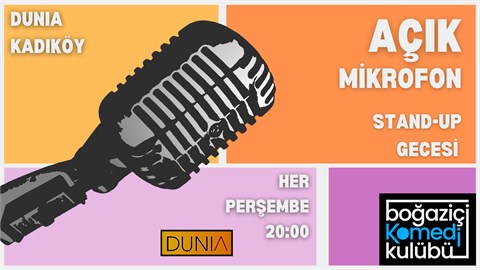 Kadıköy Açık Mikrofon Stand-up Gecesi - Boğaziçi Komedi Kulübü