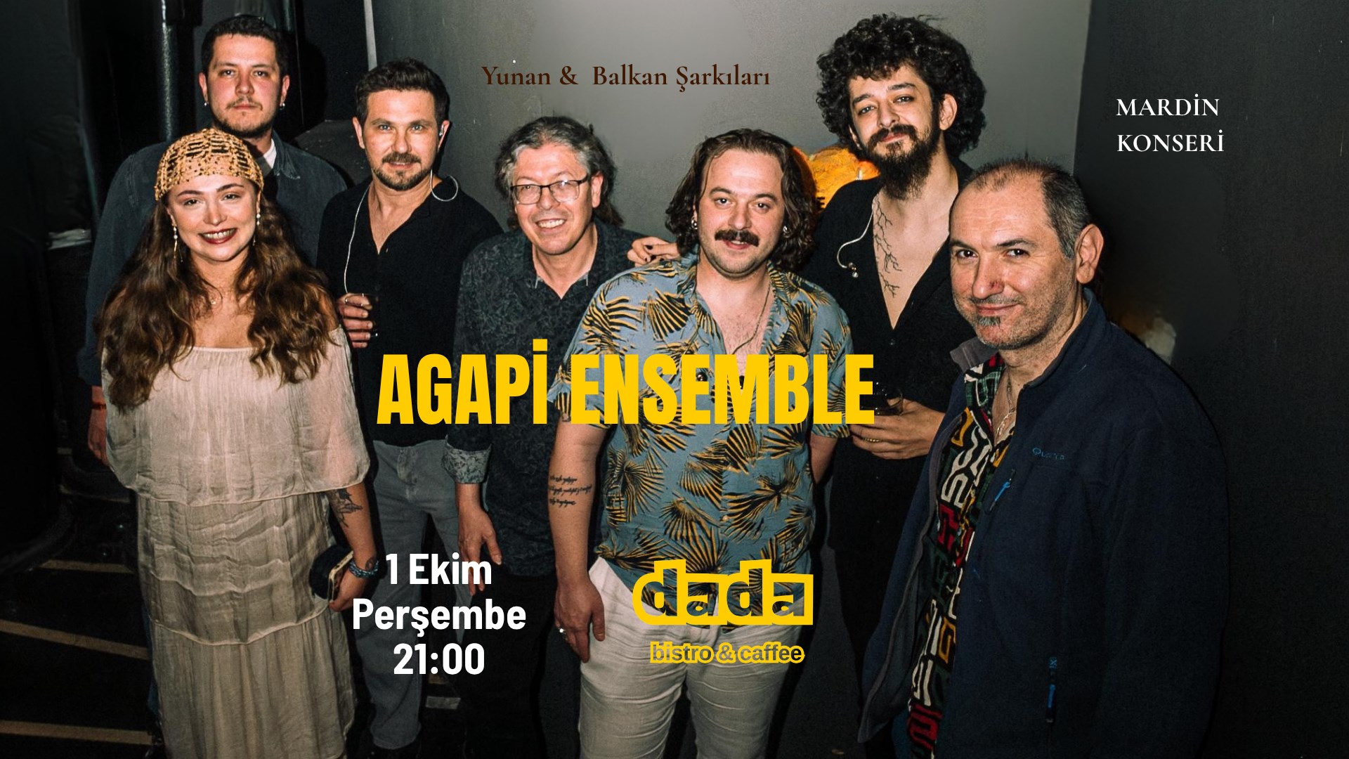 Agapi Ensemble Mardin Konseri etkinlik afişi
