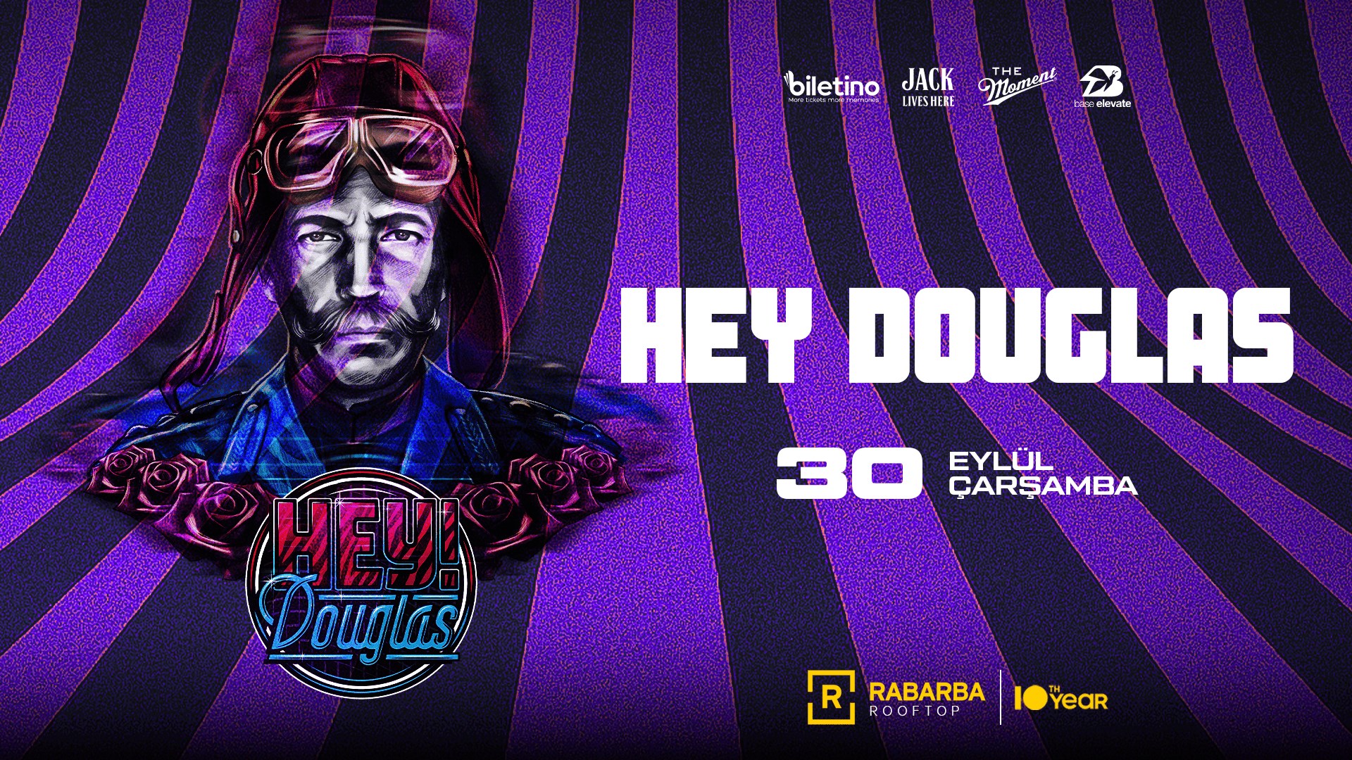 HEY DOUGLAS! @ RABARBA ROOFTOP etkinlik afişi
