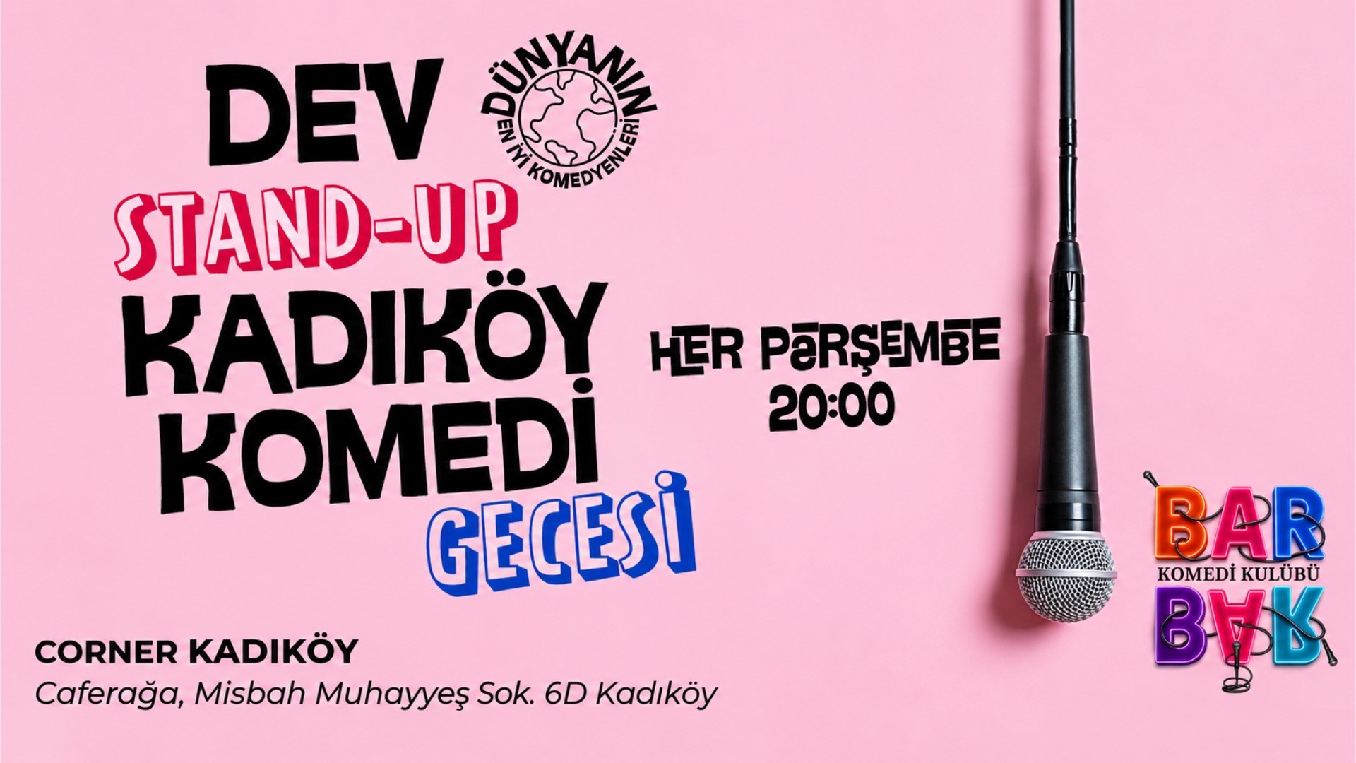 Stand up Kadıköy Komedi Gecesi etkinlik afişi
