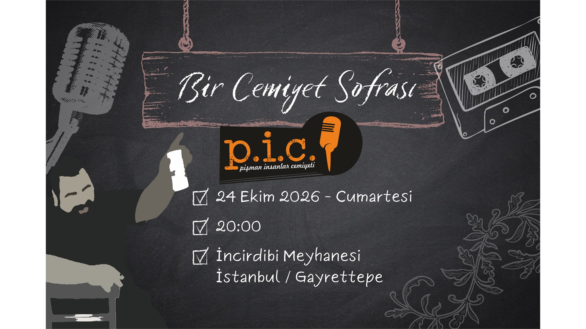 Bir Cemiyet Sofrası | #picemiyeti etkinlik afişi