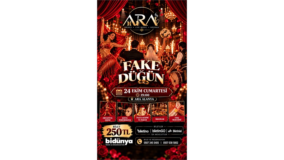 Fake Düğün Parti ( Alanya Ara Pub )