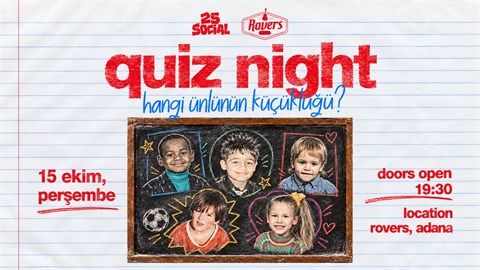 Ünlülerin çocukluğu Quiz Night