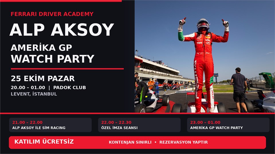 AMERİKA GP WATCH PARTY w/Alp Aksoy