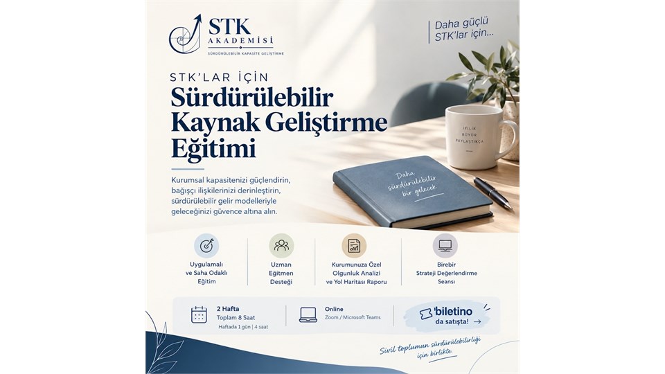 STK'lar İçin Sürdürülebilir Kaynak Geliştirme Eğitimi