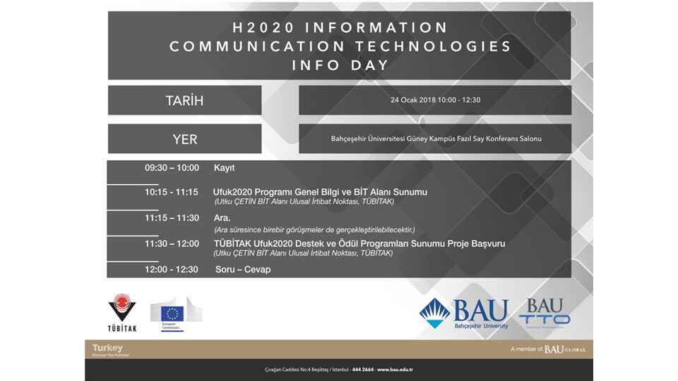 HORIZON 2020 Bilgi ve İletişim Teknolojileri Alanı Bilgi Günü