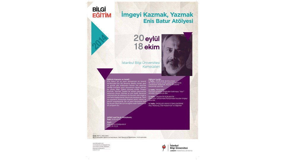 İmgeyi Kazmak, Yazmak / Enis Batur Atölyesi