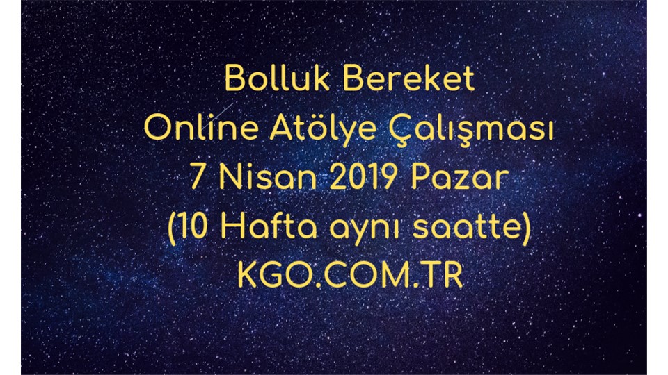 Kuantum ile bolluk bereket atölye çalışması