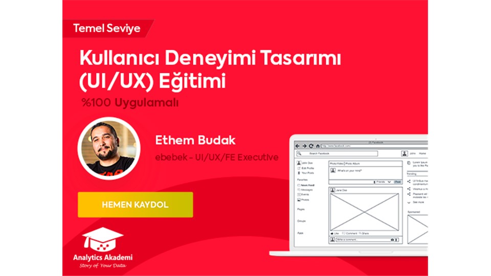 Kullanıcı Deneyimi Tasarımı (UI/UX) Eğitimi (ÜCRETLİ) - %30 Bahar İndirimi