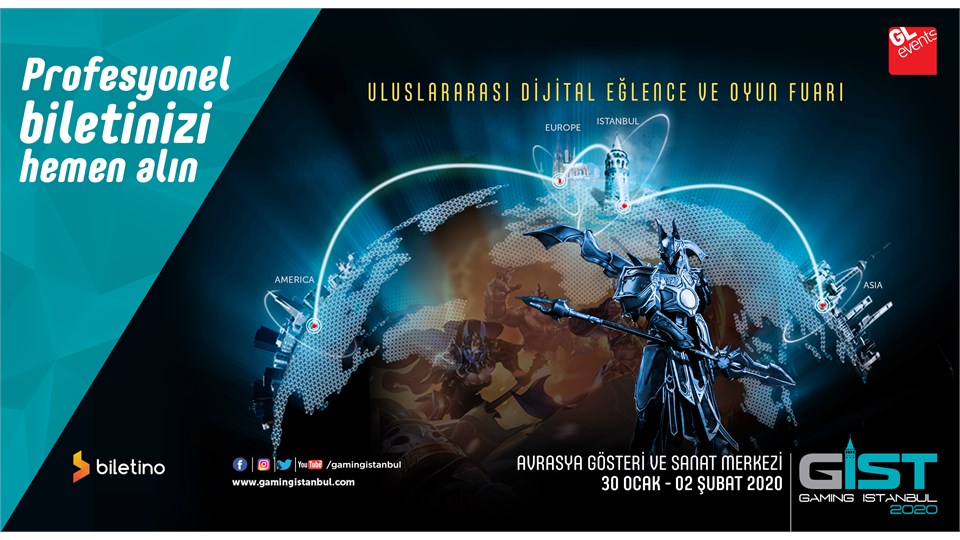 Gaming İstanbul (GIST) 2020  Uluslararası Oyun, Espor ve Dijital Eğlence Fuarı – Profesyonel