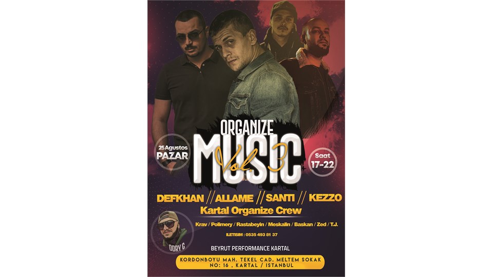 Allame Defkhan Kezzo Santi Kartal Organize KONSER #kartalorganize