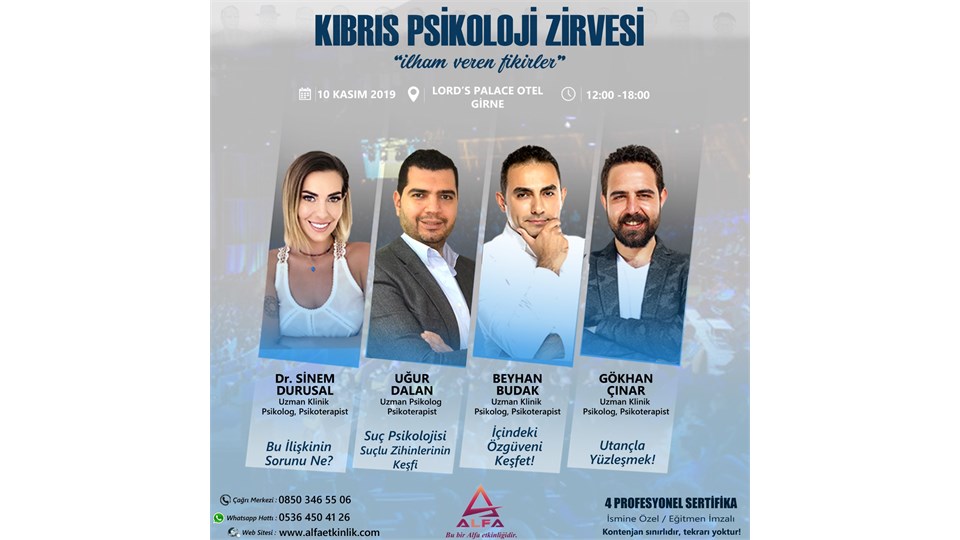 KIBRIS PSİKOLOJİ ZİRVESİ / 10 KASIM