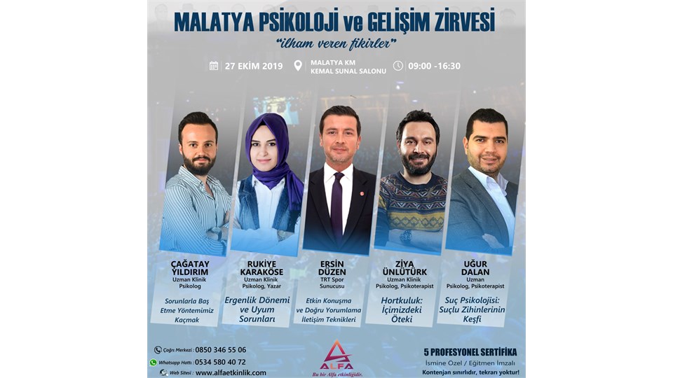 MALATYA PSİKOLOJİ ve GELİŞİM ZİRVESİ / 27 EKİM