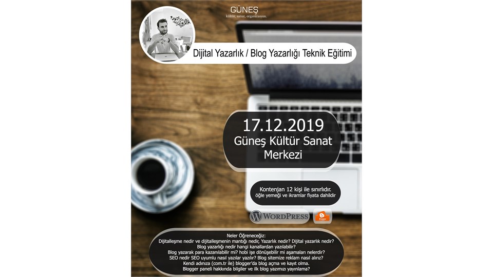 Dijital Yazarlık / Blog Yazarlığı Eğitimi